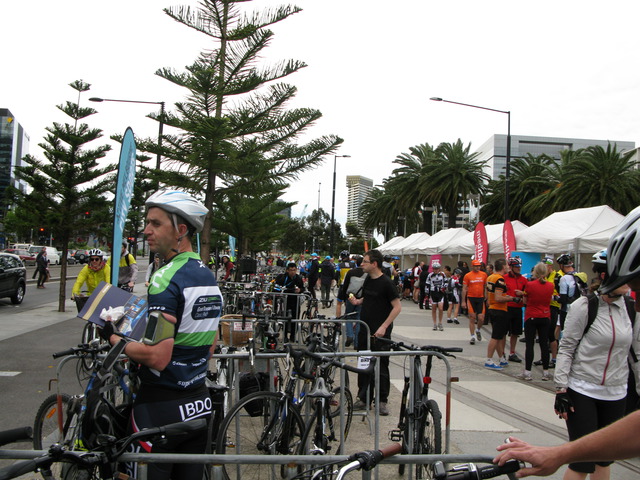 Crowds at Docklands