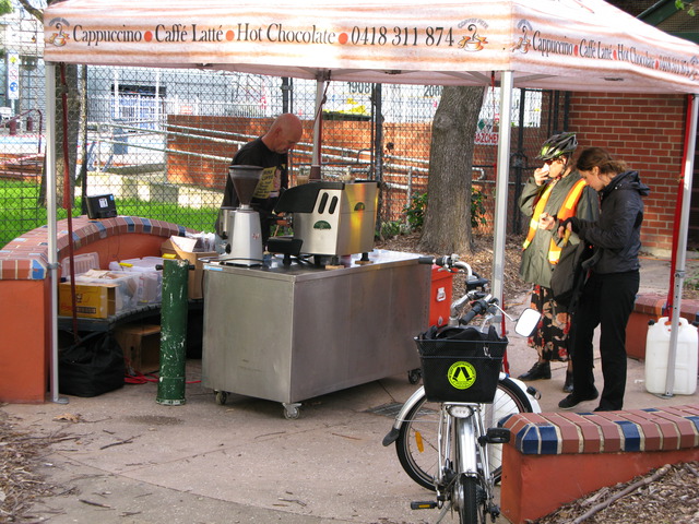 Another barista at work