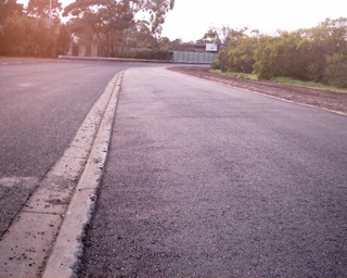 Yarra Trail - freshly laid bitumen image of the Yarra Trail recently relaid in bitumen